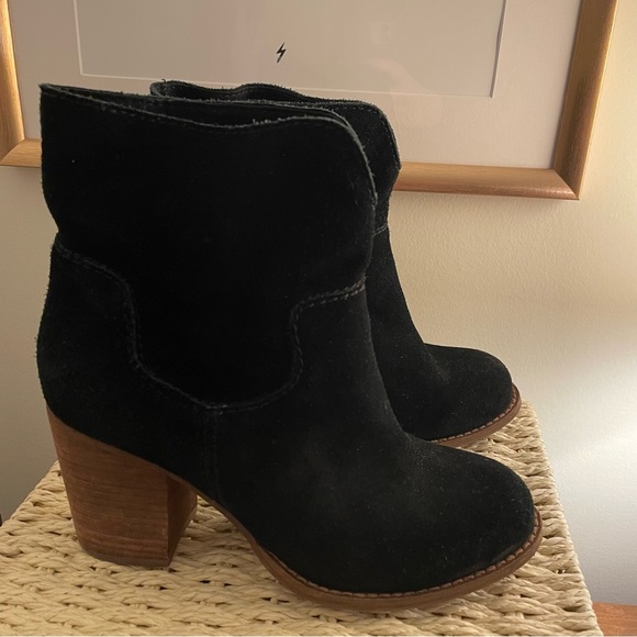 Splendid Black Suede cowboy booties - Size 7 - Picture 5 of 8